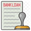 Darlehen Bank Stempel Symbol