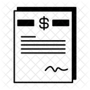 Darlehensdokument  Symbol