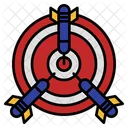 Bullseye Arrow Target Icon