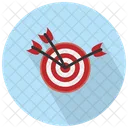 Dart Arrows In The Middle Icon