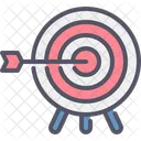 Dartboard Target Arrow Icon