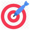 Dartboard Target Board Hitting Game Icon