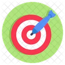 Dartboard Target Board Hitting Game Icon