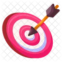 Dartboard Target Board Hitting Game Icon