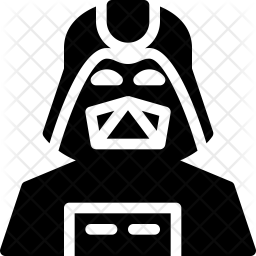Darth Vader Icon - Download in Glyph Style
