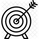 Dartscheibe Fokus Ziel Symbol
