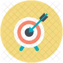 Dartscheibe Bullseye Zielen Icon