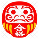 Symbol Daruma Japan Icon