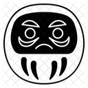 Daruma Doll Japanese Traditional Icon