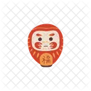 Daruma Doll Maneki Icon