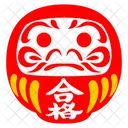 Symbol Daruma Japan Icon