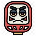 Daruma Japanese Fortune Icon