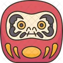 Daruma Japanese Luck Icon