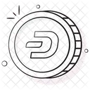 Dash Coin Crypto Icon