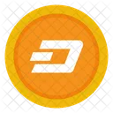 Dash Cryptocurrency Coin Icon