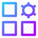Dashboard Square Setting  Icon