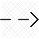 Dashed Right Arrow Right Side Right Arrow Icon