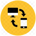 Data Transfer Streamline Kameleon Icon