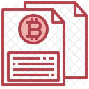 Data Bitcoin Cryptocurrency Icon