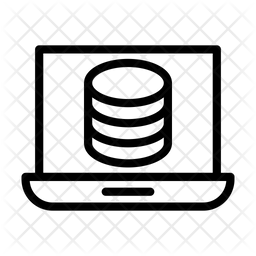 Data Icon - Download in Line Style