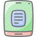 Mobile Document Awesome Lineal Icon Icon