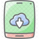 Cloud Download Awesome Lineal Icon Icon