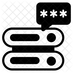 Data Access Icon - Download in Glyph Style