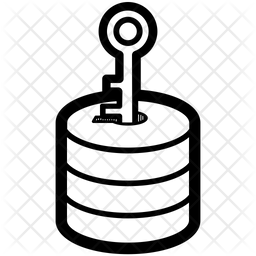 Data Access Icon - Download in Line Style