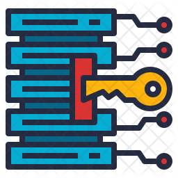 Data access Icon - Download in Colored Outline Style