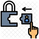 Data Access Data Security Data Unlock Icon