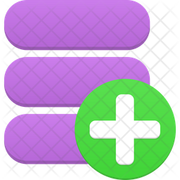 Data Add Icon - Download in Flat Style
