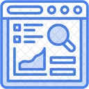 Data Analysis Workflow Business And Finance Icon