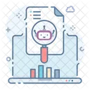 웹 분석 데이터 인포그래픽 웹 개발 아이콘
