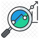 Data Analysis Magnifier Icon