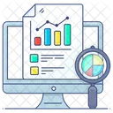 Data Inspection Data Analysis Data Evaluating Icon