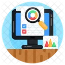 Data Analysis Business Monitoring Online Analytics Icon