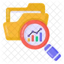 Data Analysis Data Analytics Data Search Icon