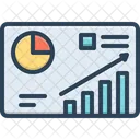 Data Analysis Growth Chart Analysis Icon