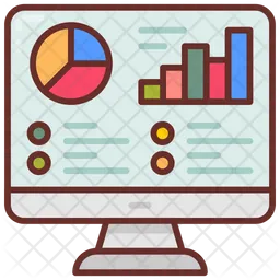 Data analysis Icon - Download in Colored Outline Style