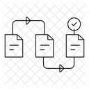 Data Analysis Data Processing Workflow Icon