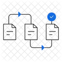 Data Analysis Data Processing Workflow Icon