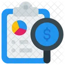 Data Analysis Report Financial Icon