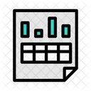 Data Analytic Sheet Business Sheet Business Report Icon