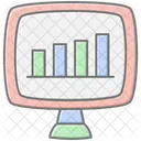 Data Analytics Lineal Color Icon Icon