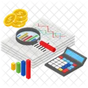 Data Analytics Financial Chart Infographic Icon