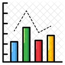 Relative Frequency Charting Application Column Graph Icon