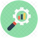 Searching Chart Data Analysis Mobile Application Icon