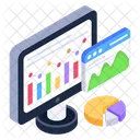 Online Analytics Data Analytics Statistics Icon