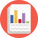 Data Analytics Document Bar Graph Icon