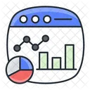 Data analytics dashboard  Icon
